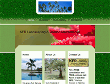 Tablet Screenshot of kfrlandscaping.com